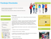 Tablet Screenshot of chocimska.edu.pl